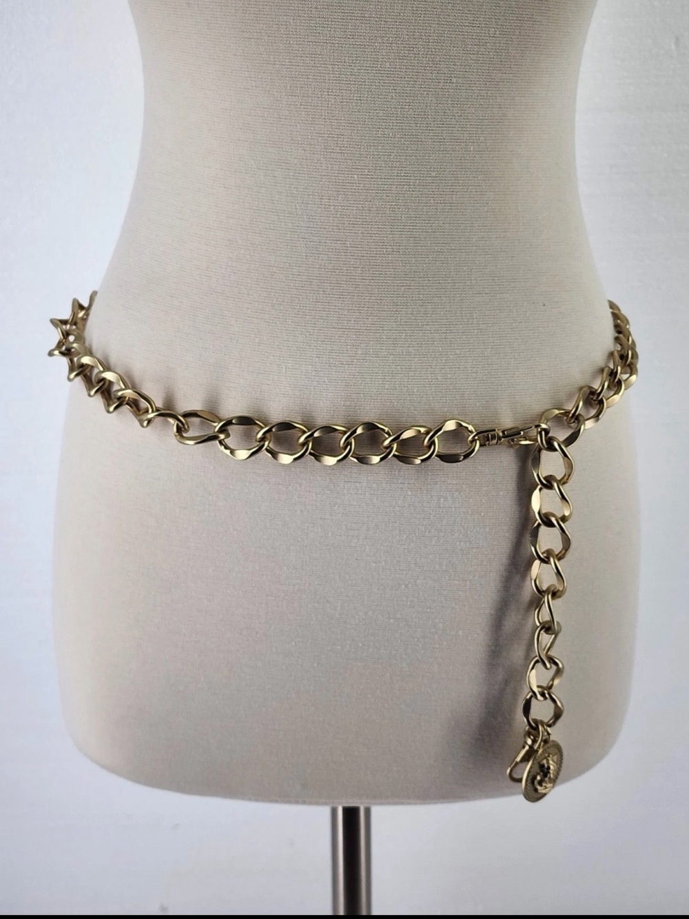 CAbi Gold Chunky Chain Waist Belt
